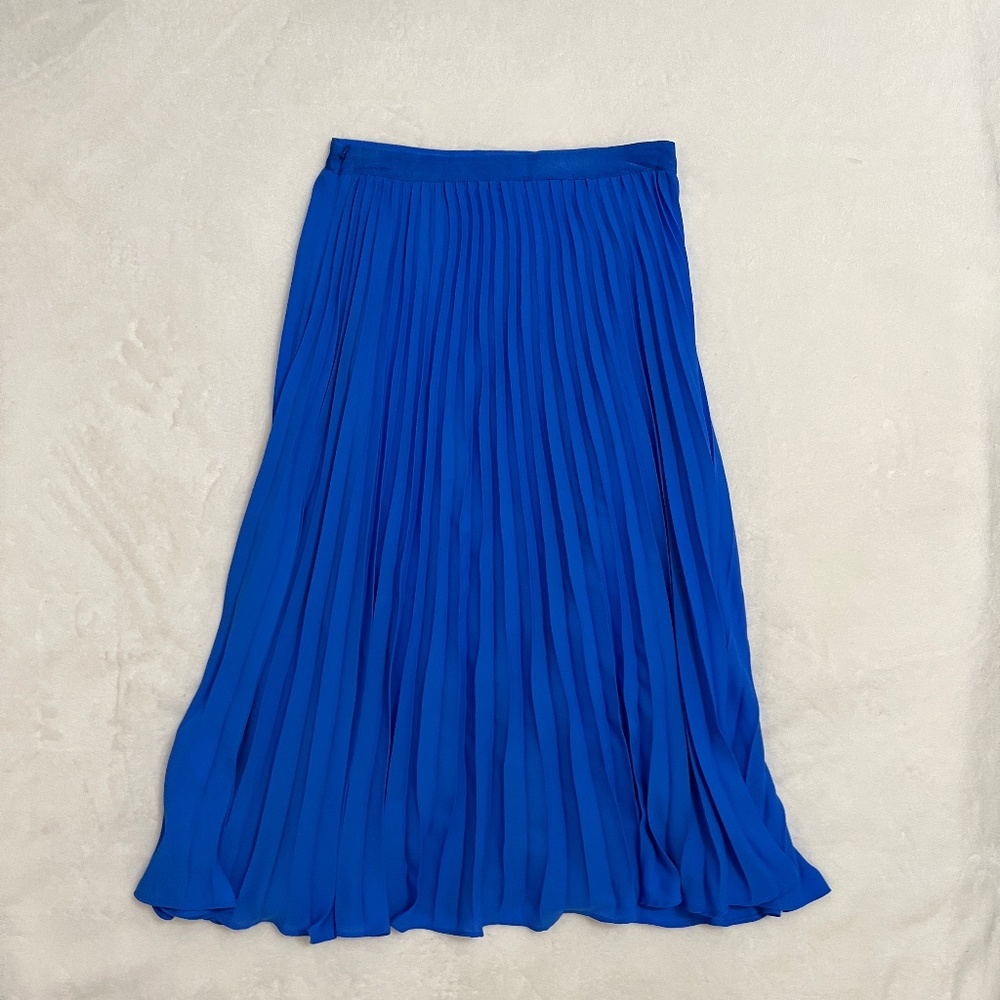 banana republic pleated midi skirt